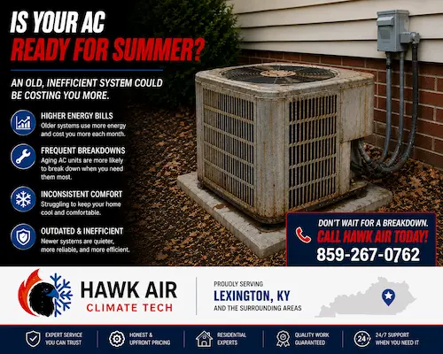 Replacing an old residential air conditioner system